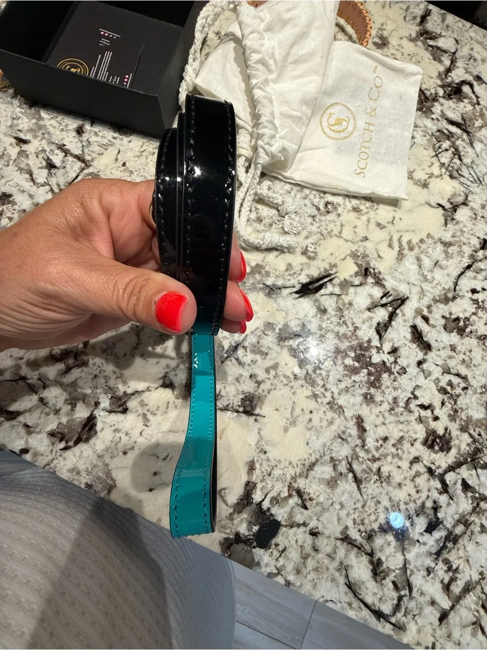 Black Leather Dog Leash - Premium Designer Collection